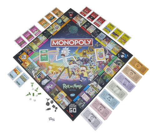 Hasbro Gaming Monopoly Rick And Morty Edition Juego De Mesa