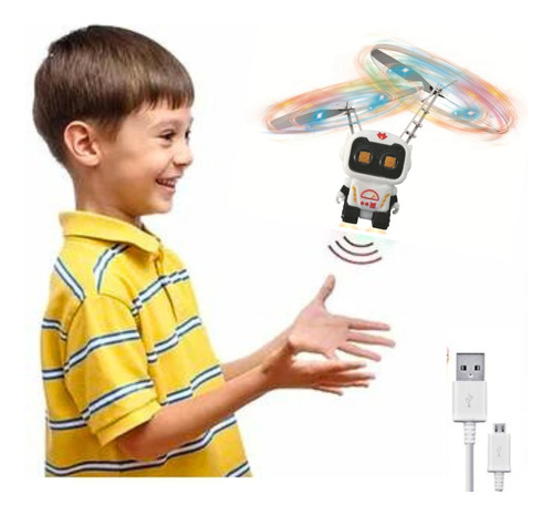 Robot Astronauta Volador Mini Dron Sensor De Movimiento Usb