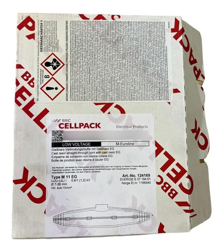Mufa Resina Cellpack M13 Para Cable Uso Bomba Pozo Profundo