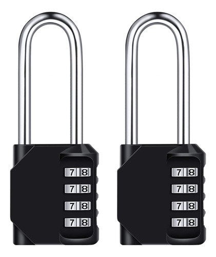 Candado De Combinación De 4 Dígitos Impermeable De 2.6 Pulga