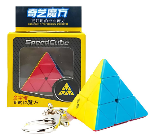 Cubo Rubik 3x3  Llavero Qiyi Pirámide Stickerless Speed Cube