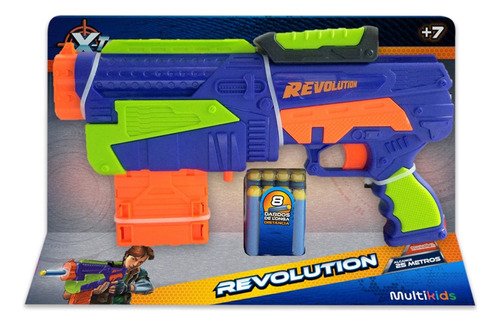 X-target Revolution Multikids Com 8 Dardos Azul - Br2027