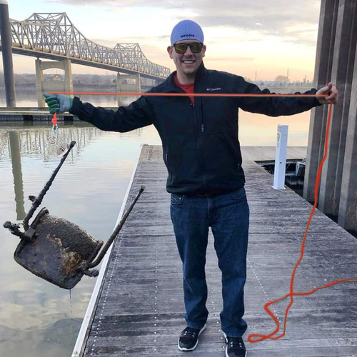 Kit De Ímã De Pesca Poderoso D48 75 Kg Com Corda De 20 M