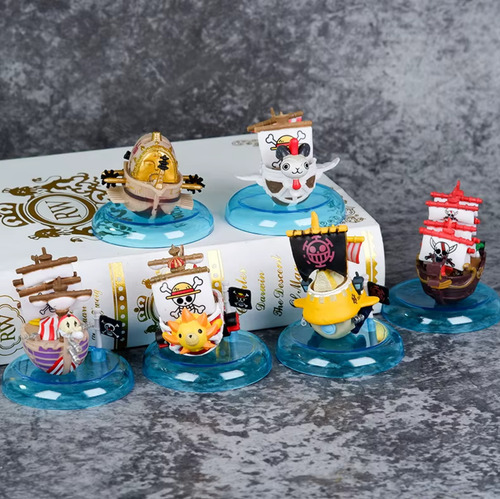 One Piece - Figuras Set X 6 Barco Pirata