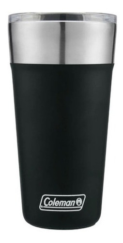 Imagem 4 de 4 de Copo Térmico Coleman C/ Tampa E Abridor 600ml Aço Inox Preto
