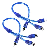Comprar 2 Cables Adaptadores Rca Phono Y, 1 Macho A 2 Hembras