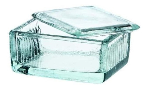 Caja Coplin Rectangular Vidrio P/20 Laminillas C/ Tapa Eisco