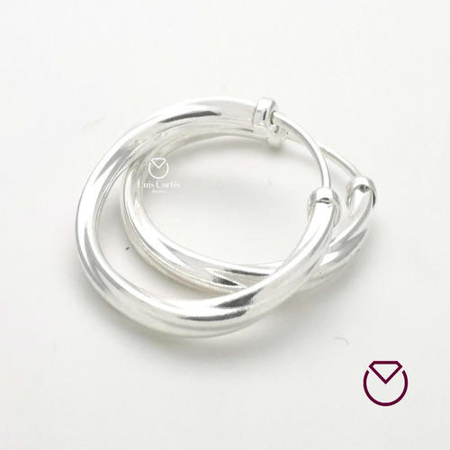 Candongas Pequeñas, Aretes Clásicos En Plata Ley 9.25