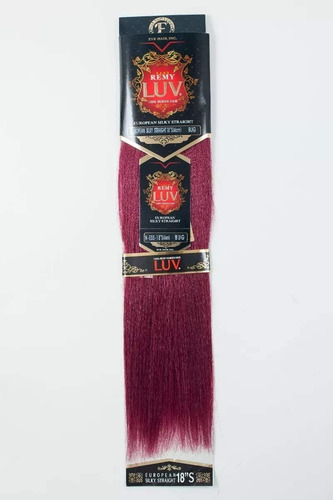 Extensão de cabelo Eve Luv Remy 18 PLG 100% natural, cor loira #BUG -BURGUNDY