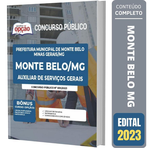 Apostila Concurso Monte Belo Mg - Auxiliar Serviços Gerais
