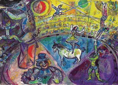 Chagall Circus Horse Rompecabezas 1000 Pz Eurographics Circo