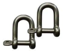 Comprar Manilha Anilha 6 Mm Balão Ferradura Aço Inox 316 Kit 2 Peças