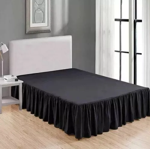 comprar Faldones De Cama Elasticados 2 Plazas Colores Lisos