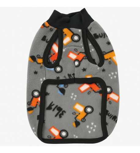 Poncho Polar Chaleco Estampado Perros Ropa Invierno Abrigo Talle 4 --- Tractor