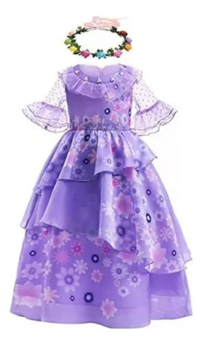Vestido Encanto Disney Isabela Disfraz