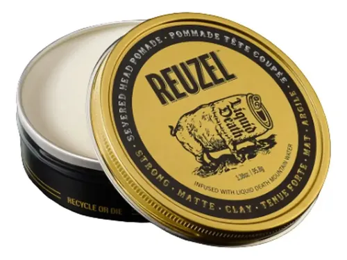 Reuzel Pomada de argila para Cabelo - Efeito Fixador Forte e