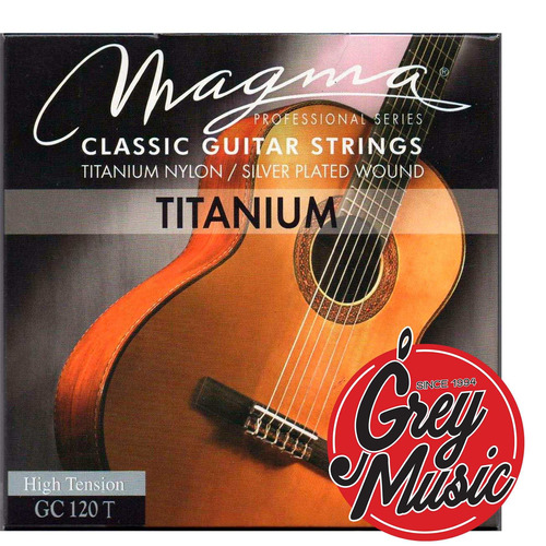 Encordado Magma Guitarra Clásica Gc120t Titanio High Tension