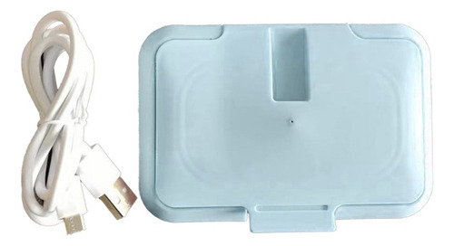 Dispensador De Toallitas Usb Portátil Para Bebés Azul