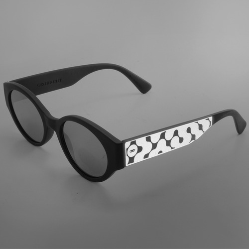 Anteojos Sol Infinit Stockholm Negro Mate Reflectivo