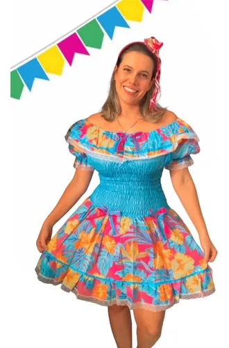 Vestido curto cheap festa junina