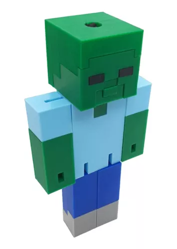 Boneco Minecraft Steve Zumbi Articulado