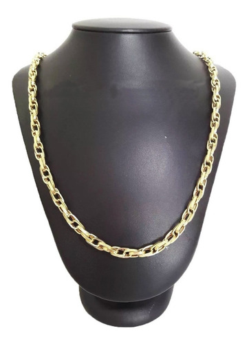 Corrente Cordão Baguete Duplo 25 Gramas 65cm Ouro 18k Cor Amarelo