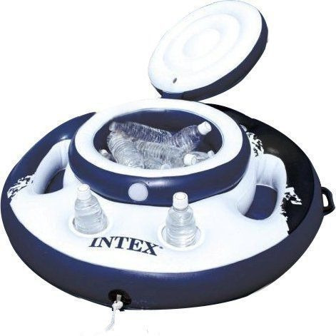 Bar Cooler Inflável Flutuante Intex 24 Latas + Bomba Inflar