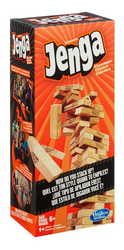 Juego De Mesa Hasbro Gaming Jenga Clásico De Madera +6 Años