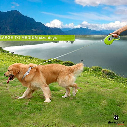 Imagen 2 de 7 de Correa Perro Extensible Retractil C/ Frenado Nunbell 7 M