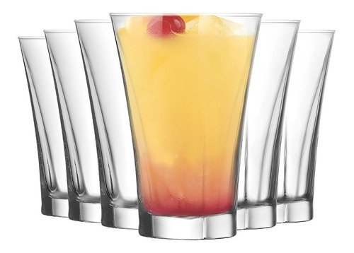 Set 6 Vasos 350ml Coctel Bebidas Truva Lav