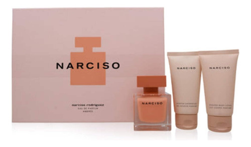 Conjunto De Perfume Narciso Rodriguez Narciso Ambree Para Mu