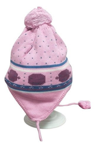 Gorro Lana Tejido Niño Café 