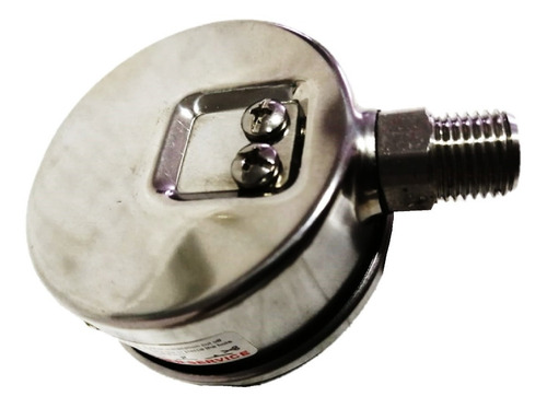 Imagen 2 de 3 de Manómetro Glic 0a60psi Conex Vertical Inox Caratula 4 PuLG