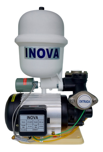 Pressurizador De Água 1/2 Cv Inova Com Tanque De Pressão 110V/220V