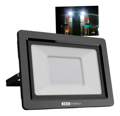 Reflector Led 150w Exterior Luz Fría C/brazo Oblicuo Akai