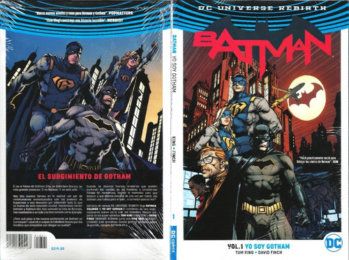 Dc Comics Rebirth Batman Vol 1 Yo Soy Gotham Batmen Robin (Usado)