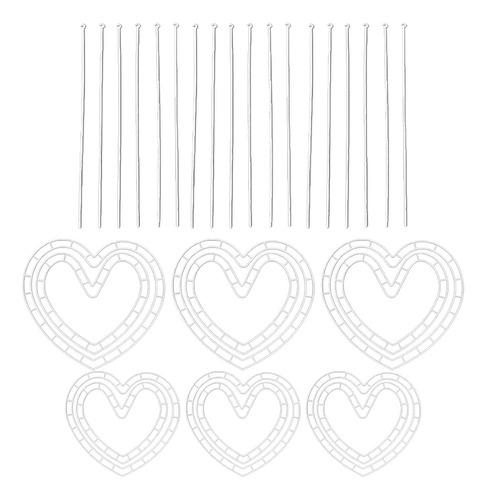 Forma De Fabricación De Coronas 6x Pequeño Corazón Grande