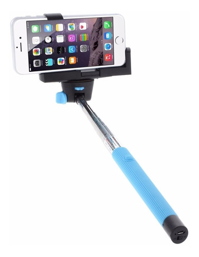 Imagen 1 de 6 de ¡ Monópodo Bluetooth Azul Bastón Selfie Disparador !!