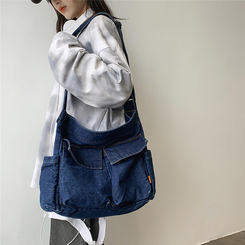 Bolso Multifunción Para Hombre Y Mujer, Bolso Azul Oscuro