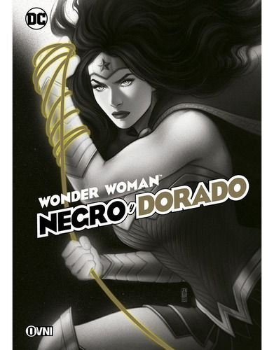 Wonder Woman Negro Y Dorado Ovni Stock