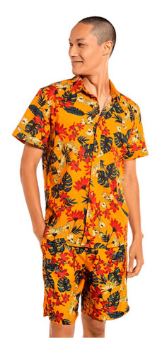 Camisa Havaianas Manga Curta Floral