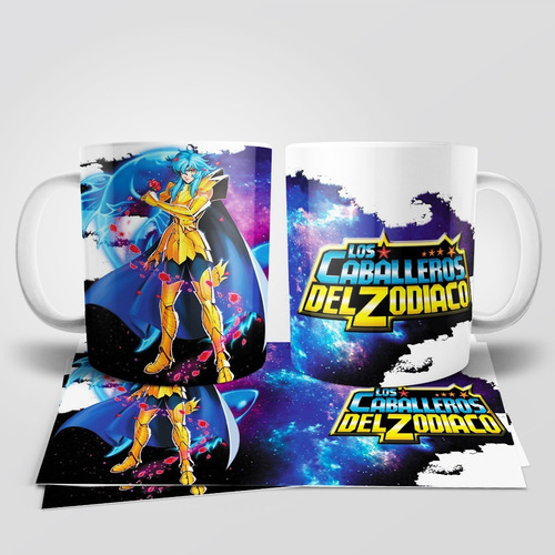 Caballeros Del Zodiaco Afrodita Piscis Taza Tu Propio Estilo Blanco
