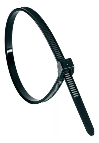 Precintos Prensacable 400mm X 4.8mm Nylon Candela Pack X 500 Color Negro