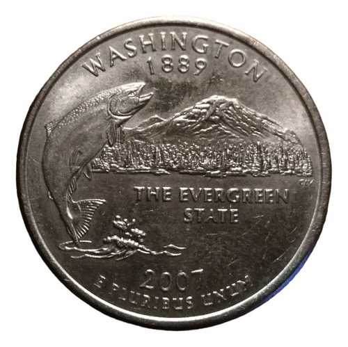 Moneda Quarter Dollar 2007 Washington 1889 (Usado)
