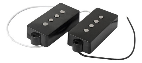 Juego De Pastillas Black Noiseless Para Bajo De Jazz De 4 Cu
