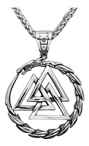 Collar Vikingo Valknut Dragon Hombre Mujer Moda 2019