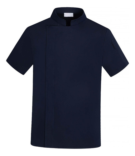 Chaqueta De Chef Ropa De Camarero Botón A Presión Top De
