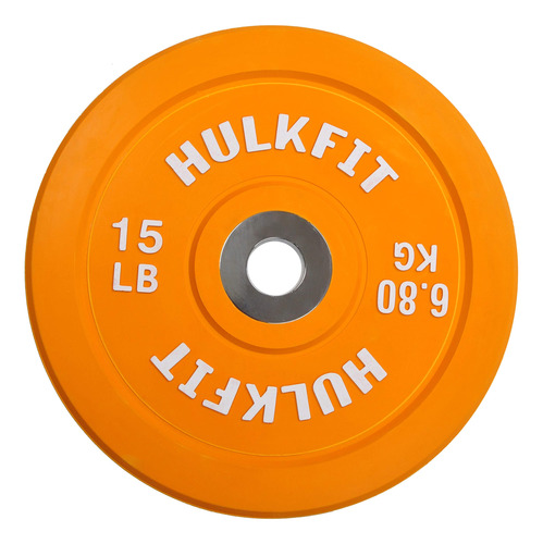 Hulkfit Placa Olimpica Goma Codificada Color 2  Cubde Acero