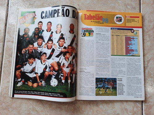 Revista Placar Vasco Campeão Libertadores 1998 Pôster (Usado)