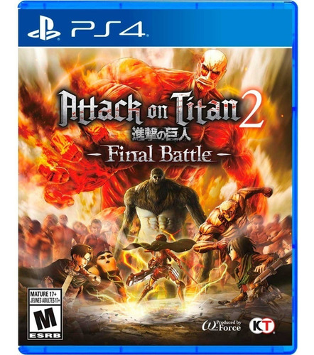 Juego multimedia físico Attack On Titan 2 Final Battle para Ps4